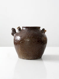 antique American earthenware pot