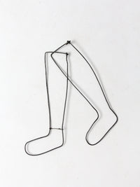 antique child size sock stretcher displays