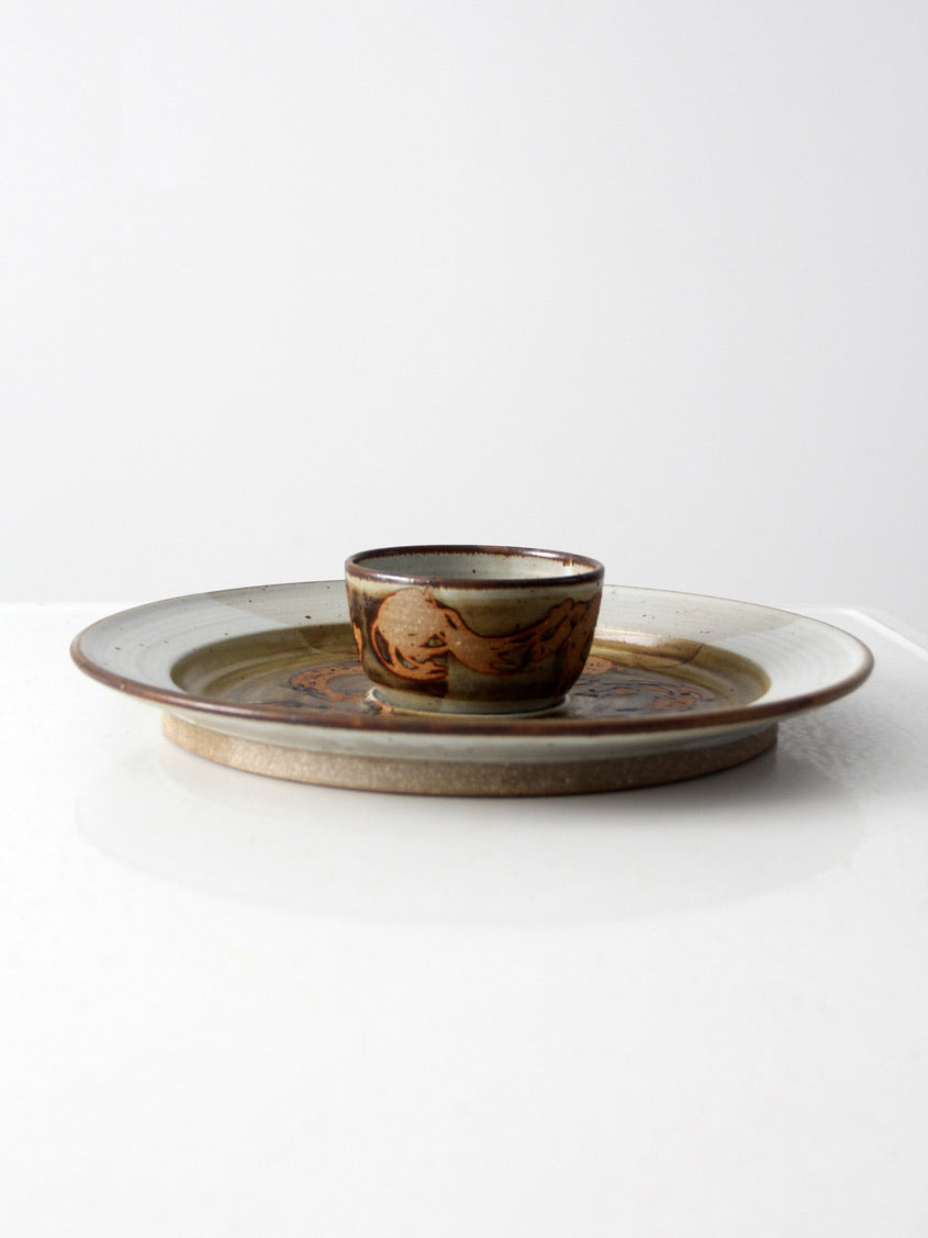 Don Hanson studio pottery serving platter