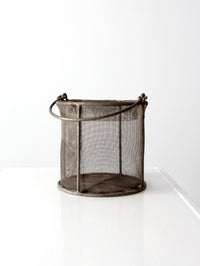 vintage wire mesh basket