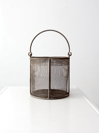 vintage wire mesh basket
