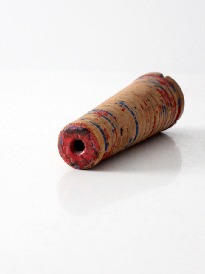 antique textile mill bobbin thread spool