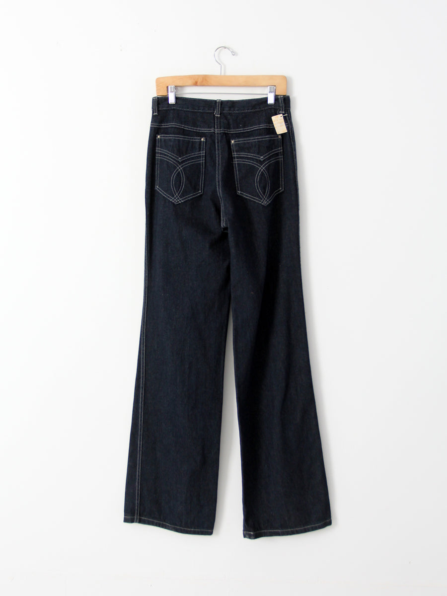vintage 1970s Yes high-waisted wide leg jeans | 30 x 35