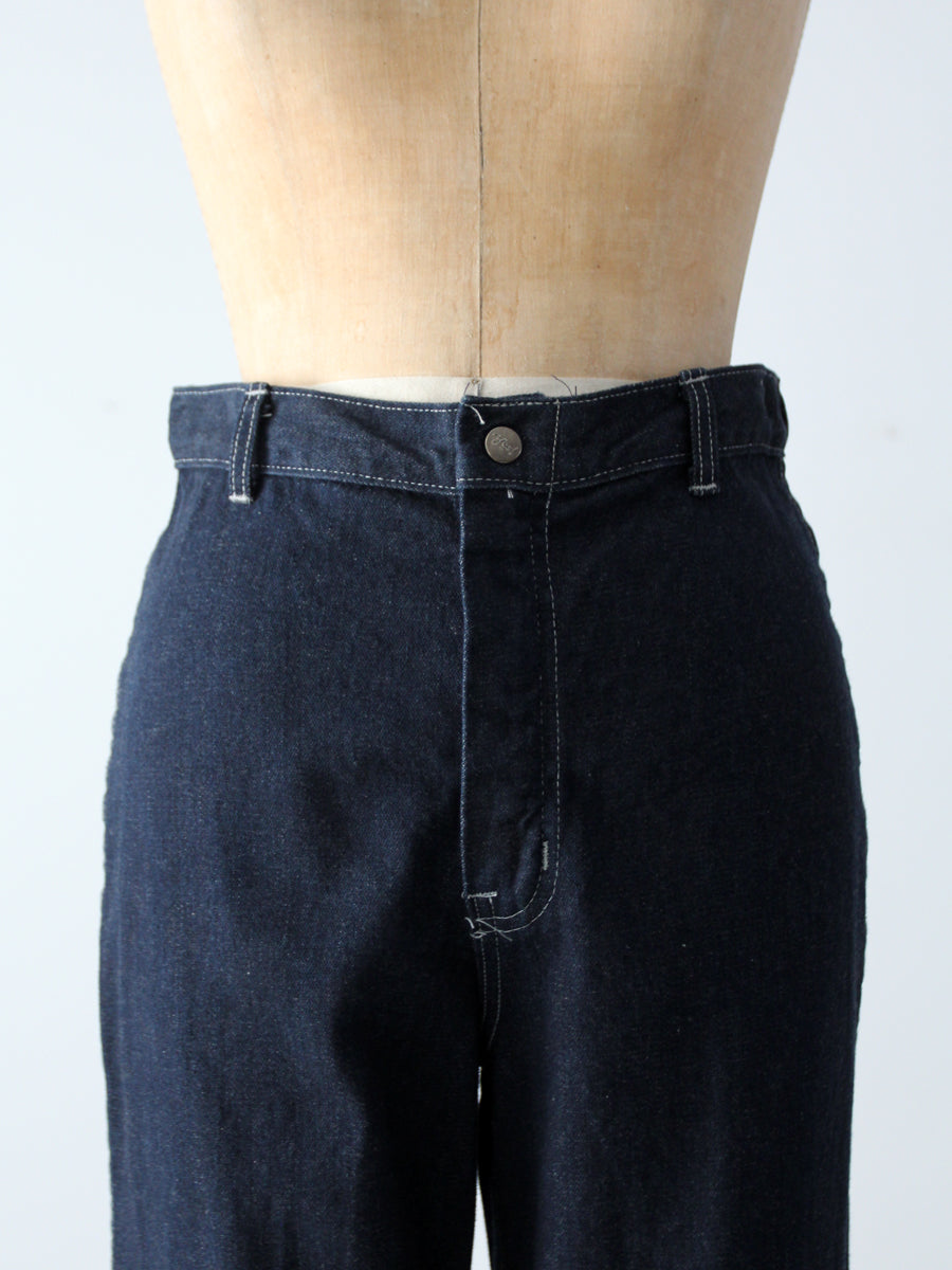 vintage 1970s Yes high-waisted wide leg jeans | 30 x 35
