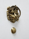 vintage brass lion door knocker