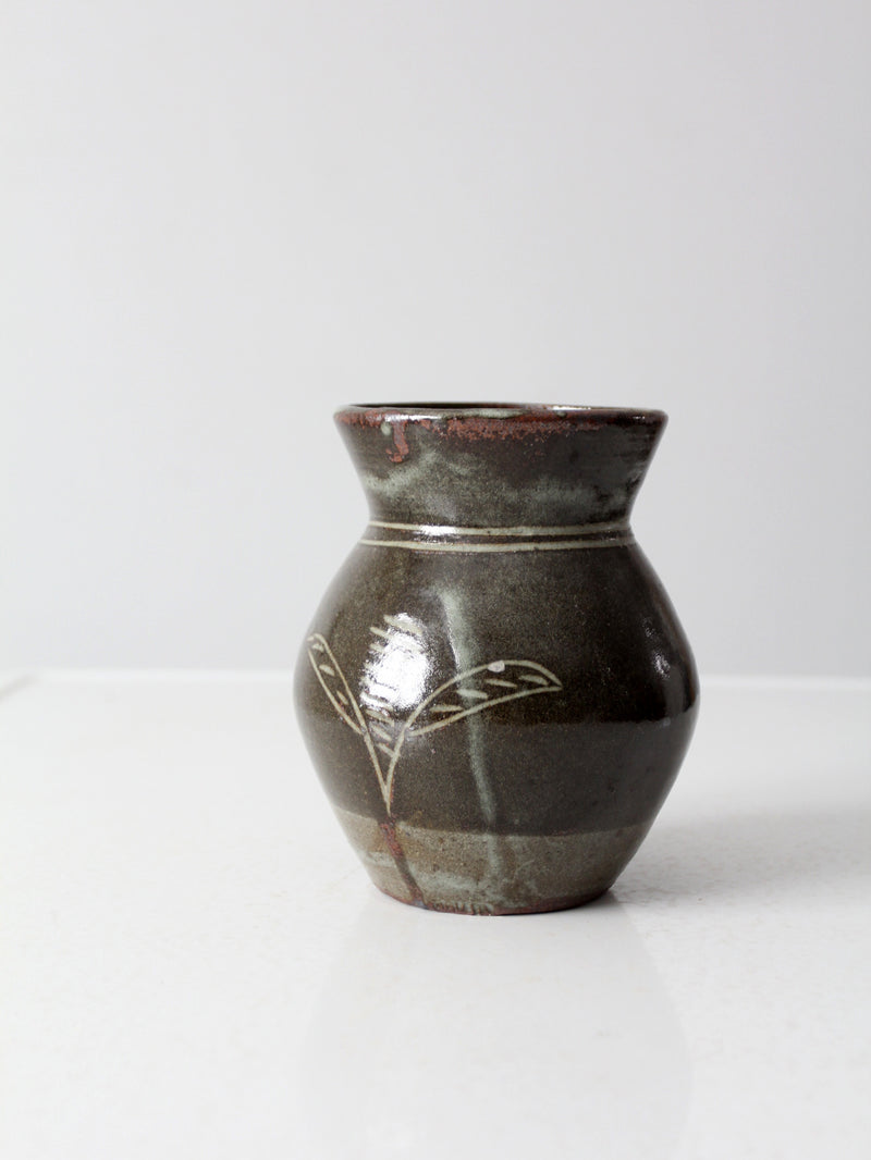 vintage studio pottery vase