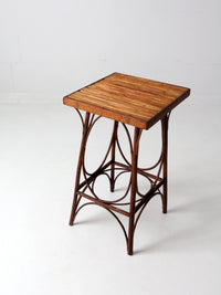 antique rustic side table