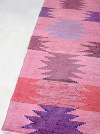 vintage Swedish rag rug runner,  13 feet 4 inch