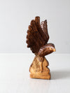 vintage hand carved eagle