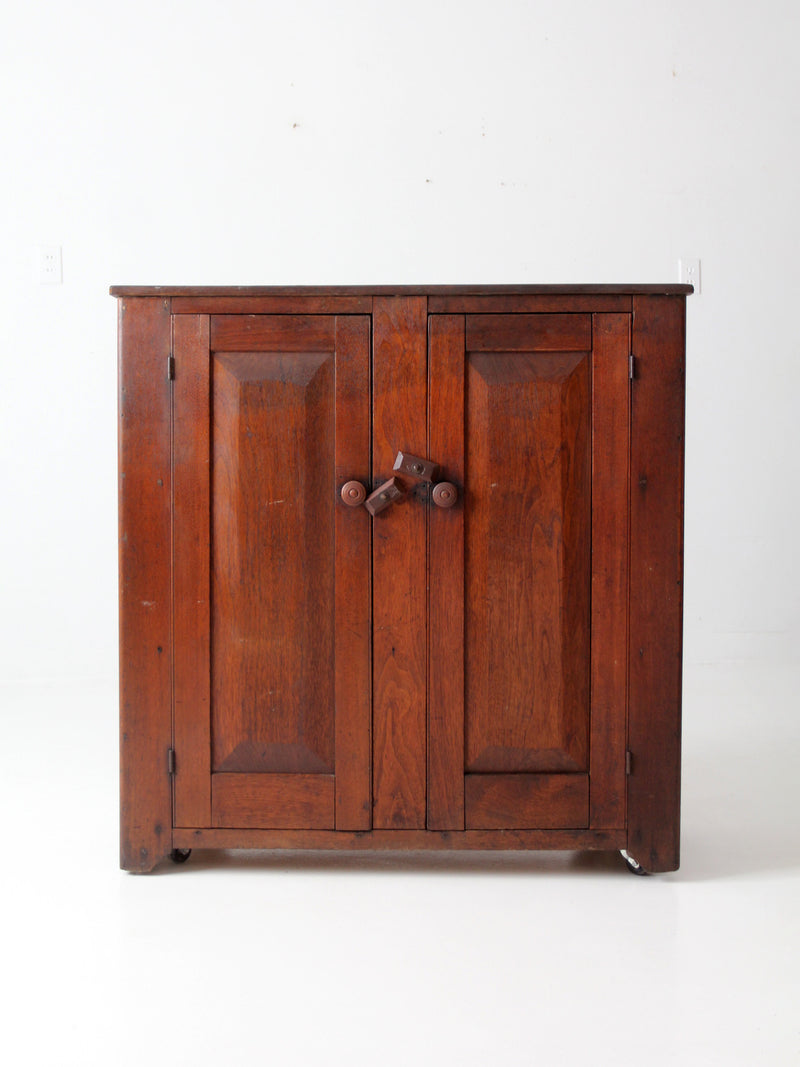 antique primitive cupboard