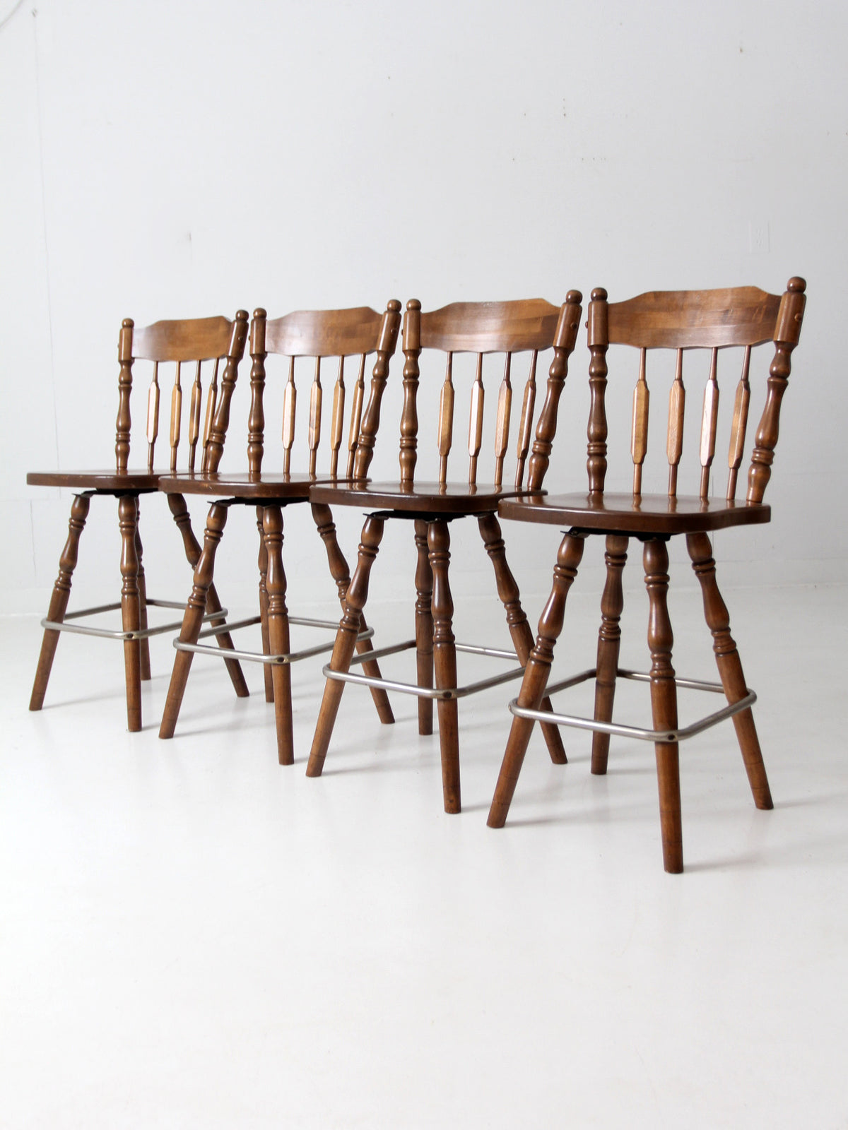 vintage tavern style counter stools set of 4