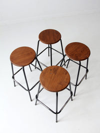 vintage bar stools set of 4