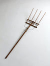 antique primitive hay fork