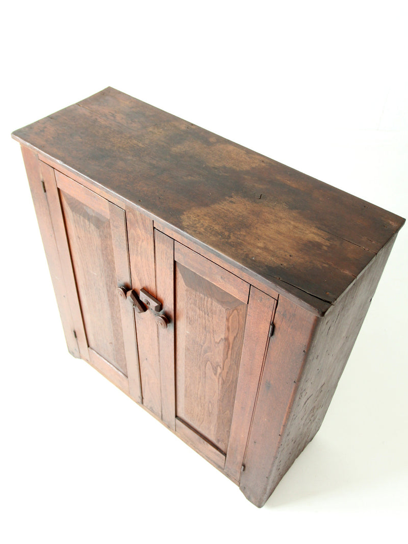 antique primitive cupboard