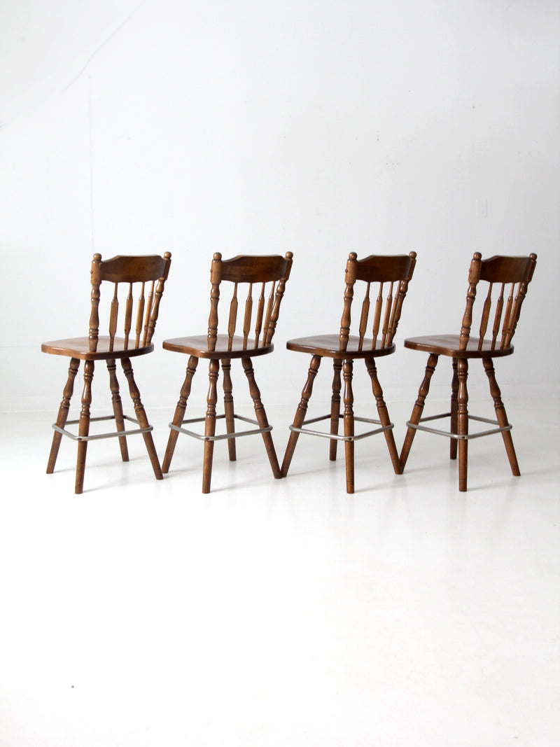 vintage tavern style counter stools set of 4