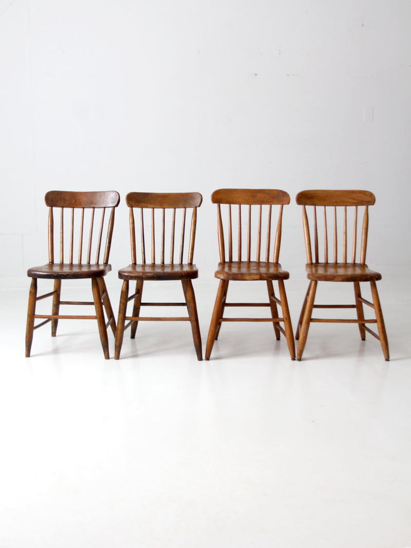 antique farmhouse dining chairs set 4