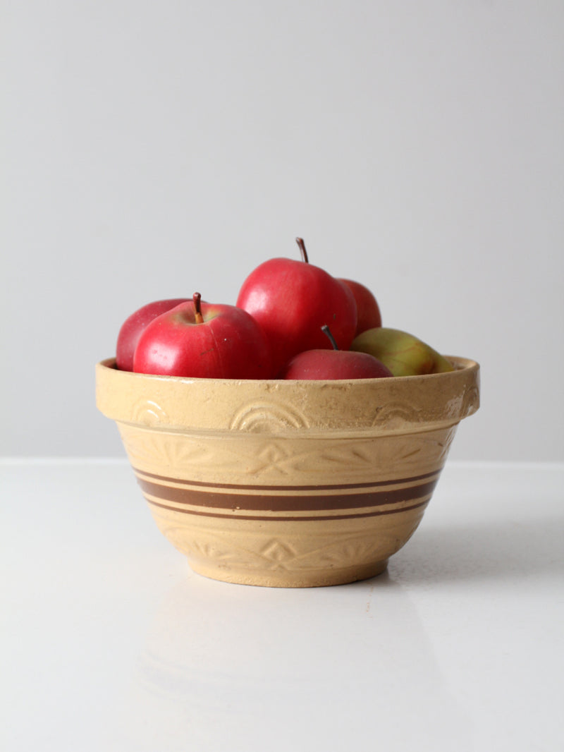 antique RRP yellowware bowl