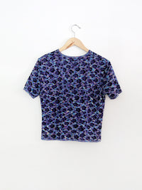 vintage Yves Saint Laurent Rive Gauche Knit Leopard Top