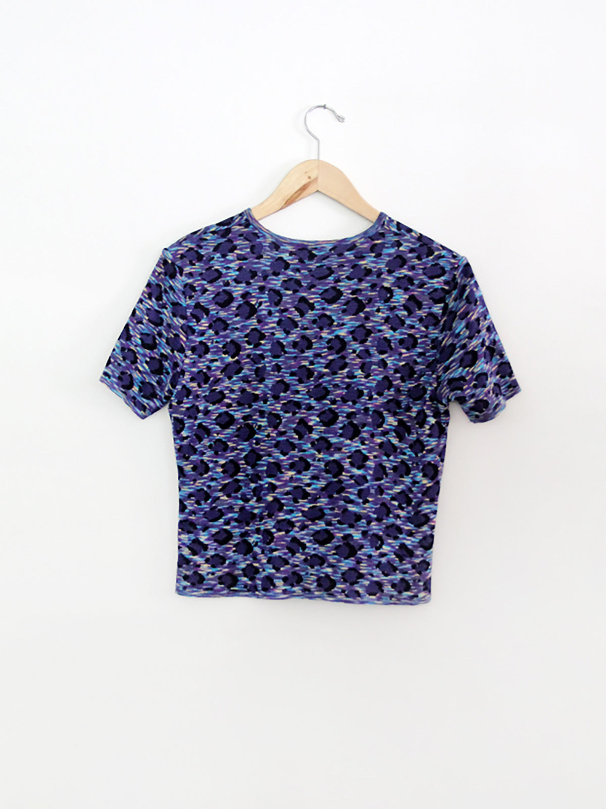 vintage Yves Saint Laurent Rive Gauche Knit Leopard Top