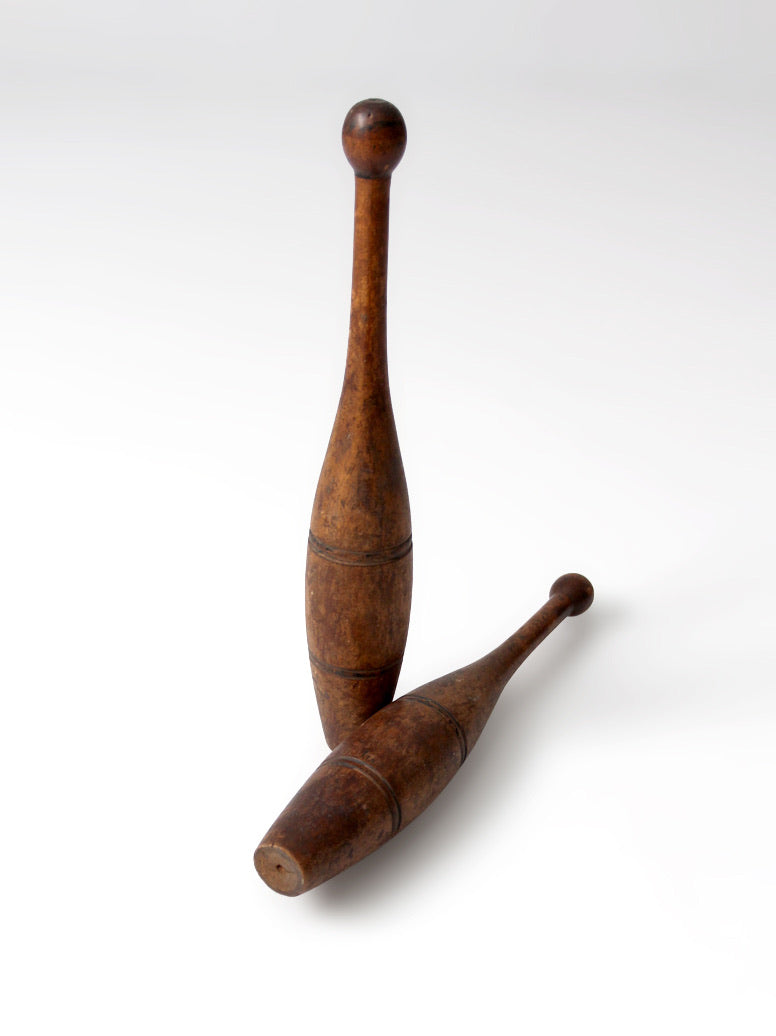 antique Indian clubs