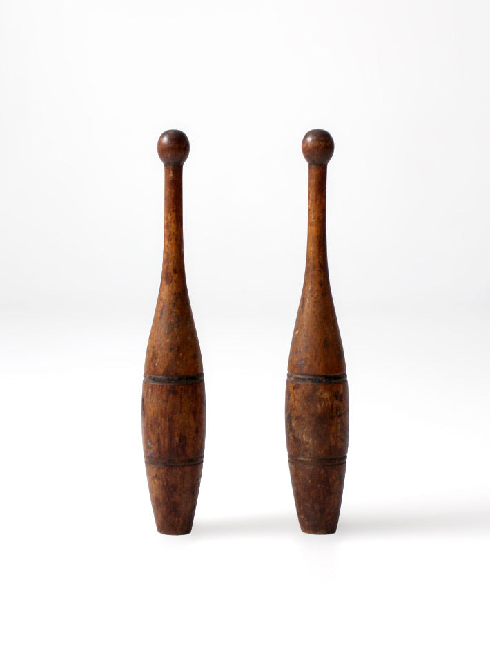 antique Indian clubs