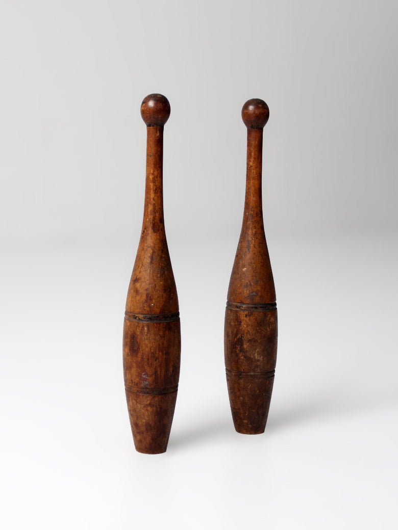 antique Indian clubs