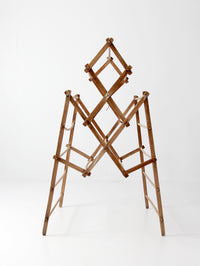 antique Victorian folding laundry drying rack