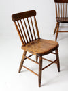 antique farmhouse dining chairs set 4