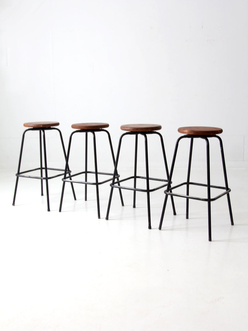 vintage bar stools set of 4