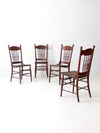 antique pressed back dining chairs set of 4