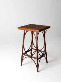 antique rustic side table