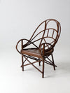 antique Adirondack twig chair