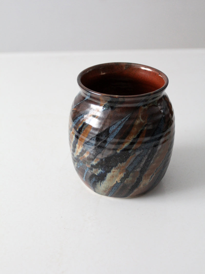 vintage studio pottery vase