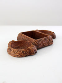 vintage Syroco style floral valet tray