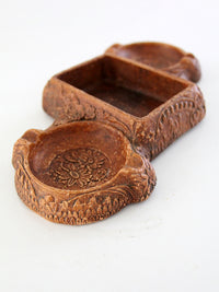 vintage Syroco style floral valet tray