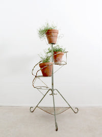 vintage wrought iron plant stand