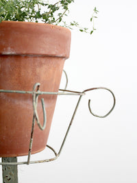 vintage wrought iron plant stand