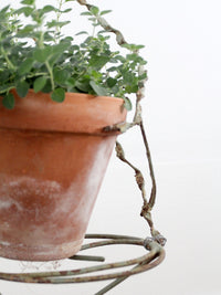 vintage wrought iron plant stand