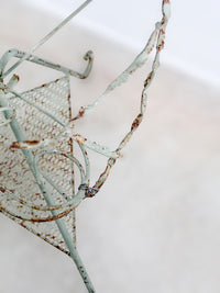 vintage wrought iron plant stand