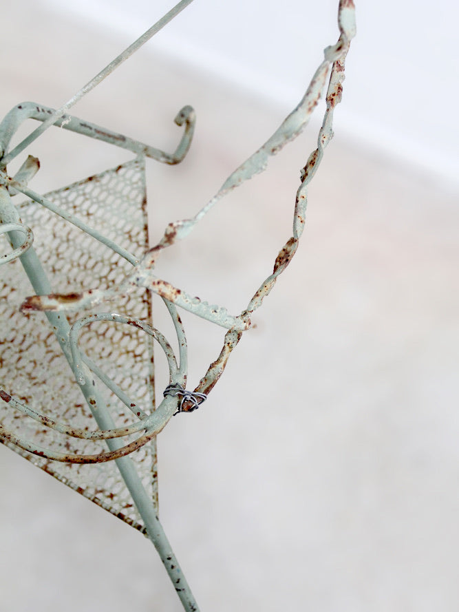 vintage wrought iron plant stand