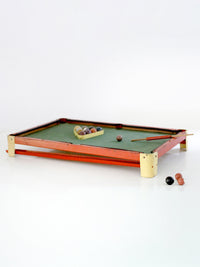 antique C.G. Wood Co. Modern Boy tabletop billiards set