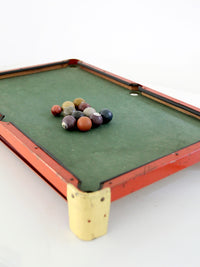 antique C.G. Wood Co. Modern Boy tabletop billiards set