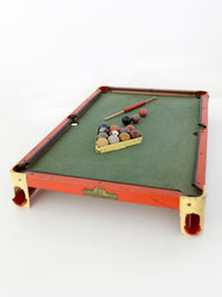 antique C.G. Wood Co. Modern Boy tabletop billiards set