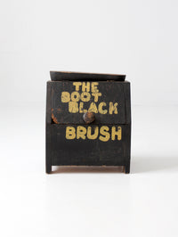 antique primitive folk art shoe shine box