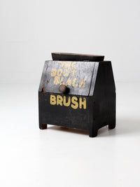 antique primitive folk art shoe shine box