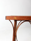 antique rustic side table