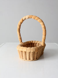 vintage corn cob basket