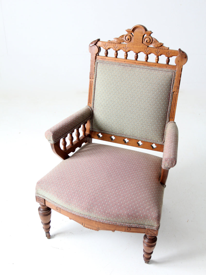 antique Victorian Eastlake parlor chair