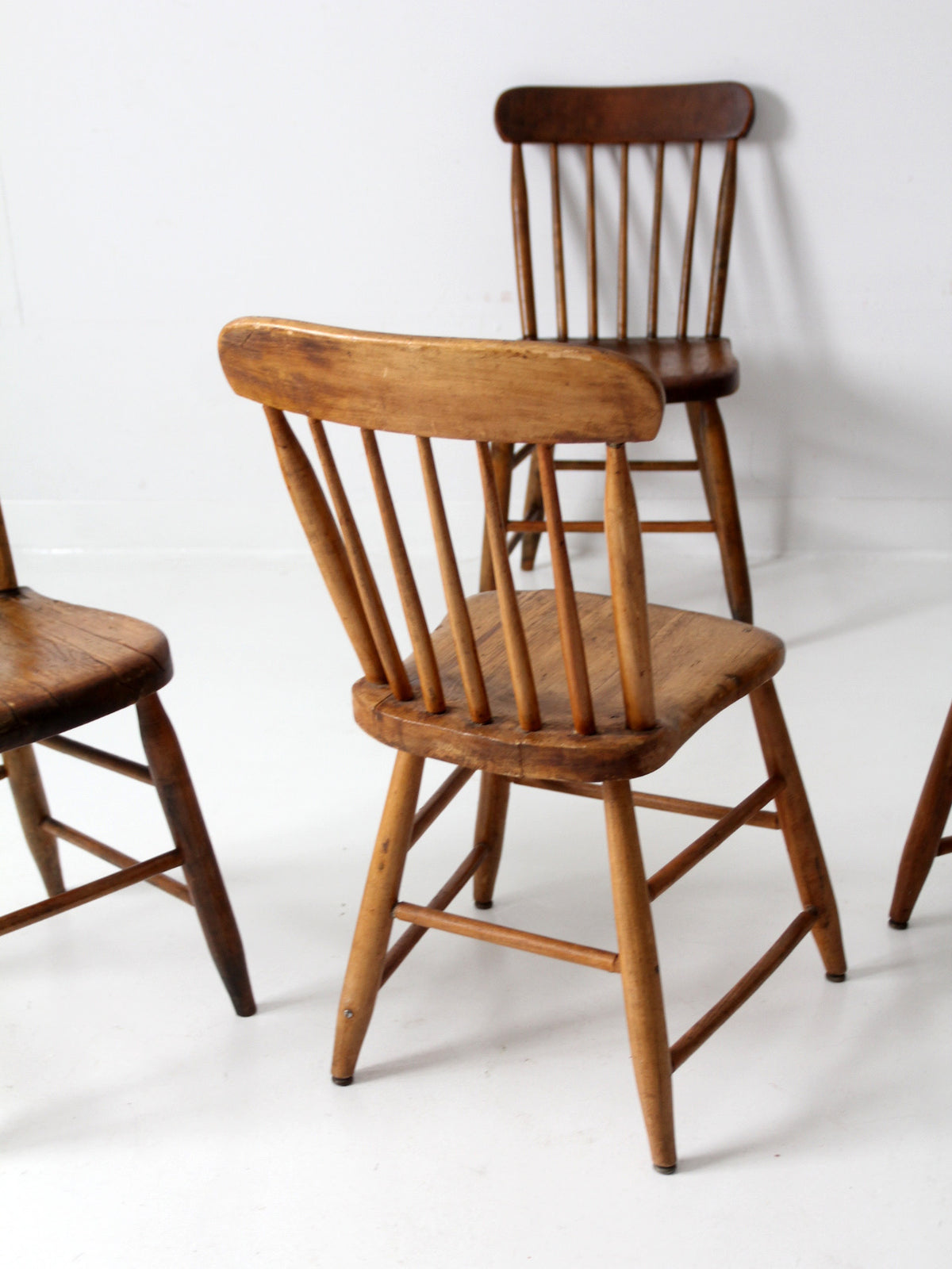 antique farmhouse dining chairs set 4