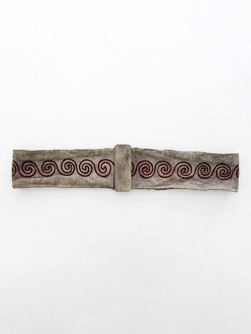 early 20th century ceremonial fraternal sash belt